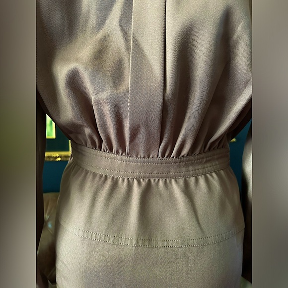 Vtg VALENTINO dress Brown - Picture 7 of 10